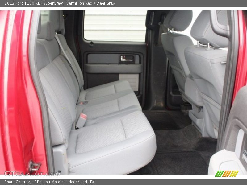 Vermillion Red / Steel Gray 2013 Ford F150 XLT SuperCrew