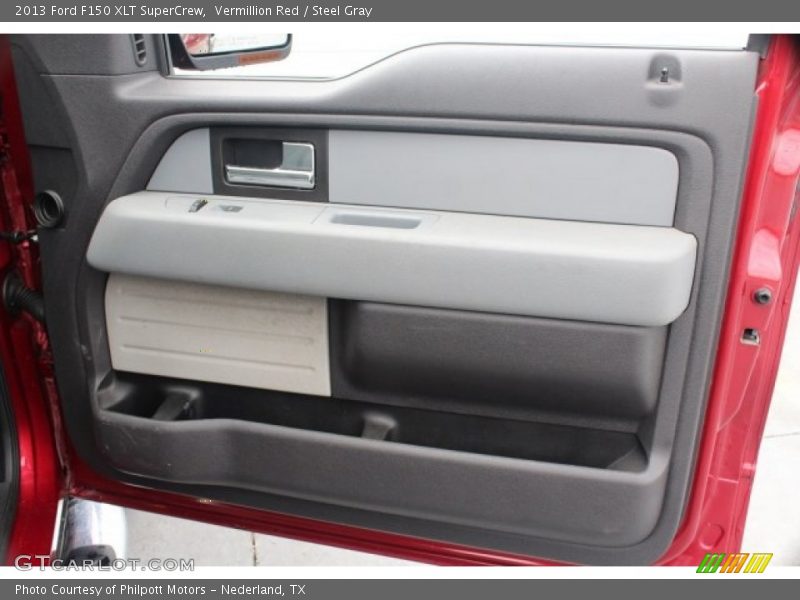 Vermillion Red / Steel Gray 2013 Ford F150 XLT SuperCrew