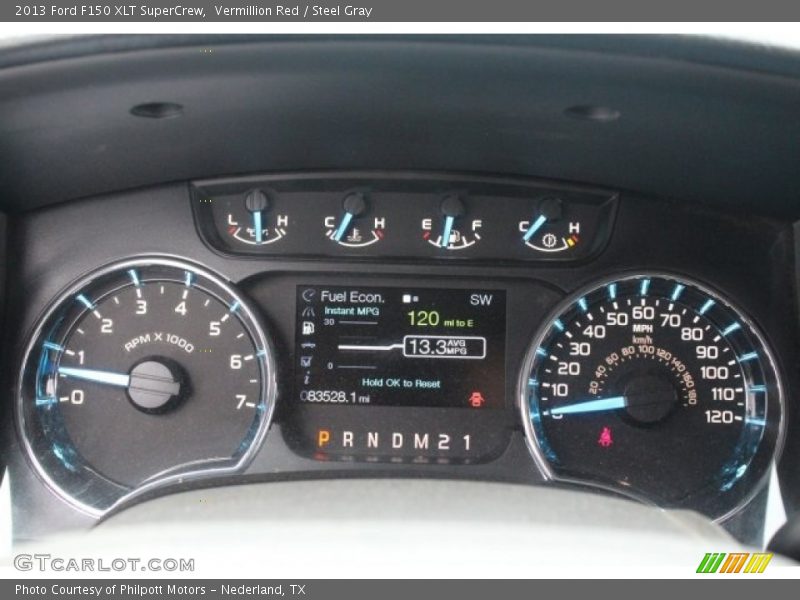 Vermillion Red / Steel Gray 2013 Ford F150 XLT SuperCrew