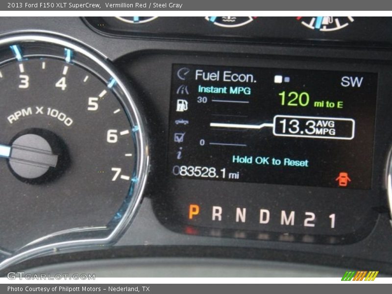 Vermillion Red / Steel Gray 2013 Ford F150 XLT SuperCrew