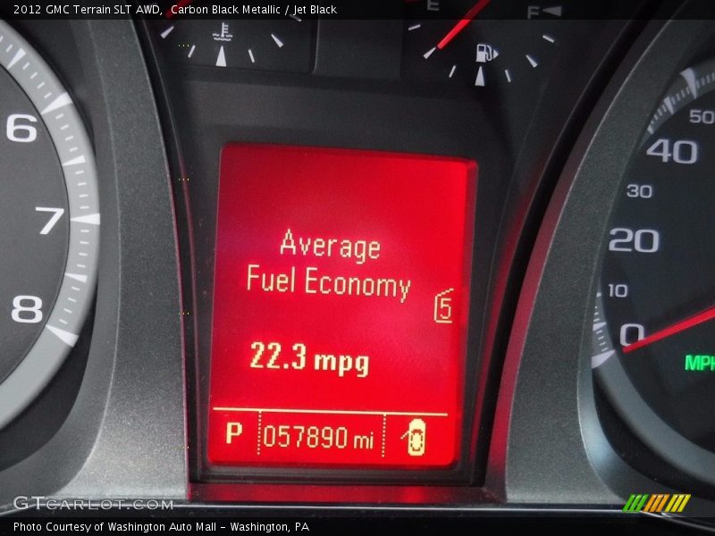 Carbon Black Metallic / Jet Black 2012 GMC Terrain SLT AWD