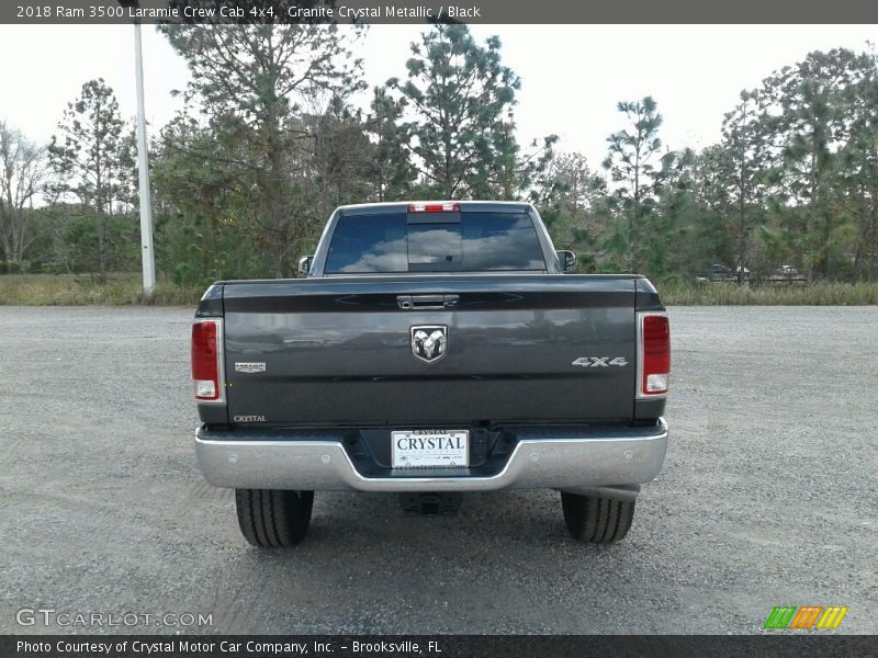 Granite Crystal Metallic / Black 2018 Ram 3500 Laramie Crew Cab 4x4