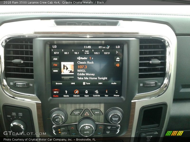 Controls of 2018 3500 Laramie Crew Cab 4x4