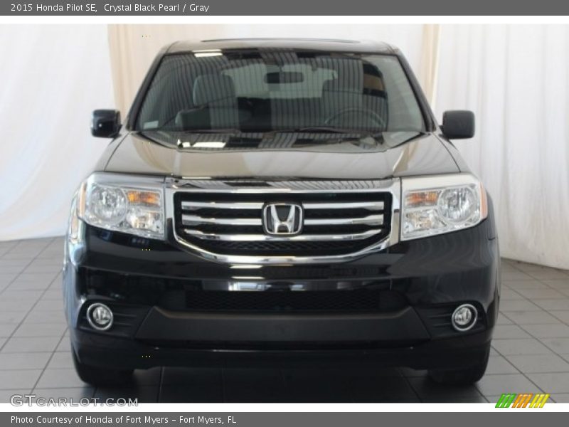 Crystal Black Pearl / Gray 2015 Honda Pilot SE