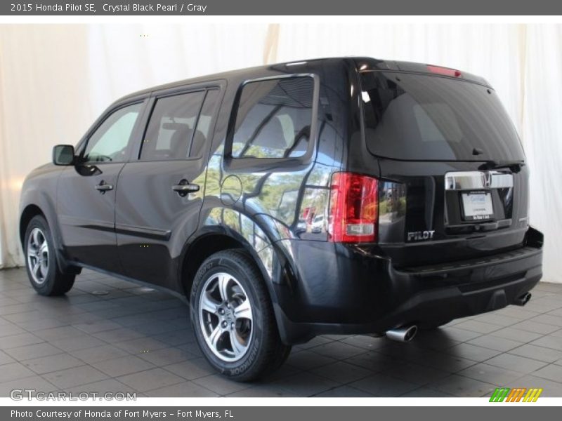 Crystal Black Pearl / Gray 2015 Honda Pilot SE