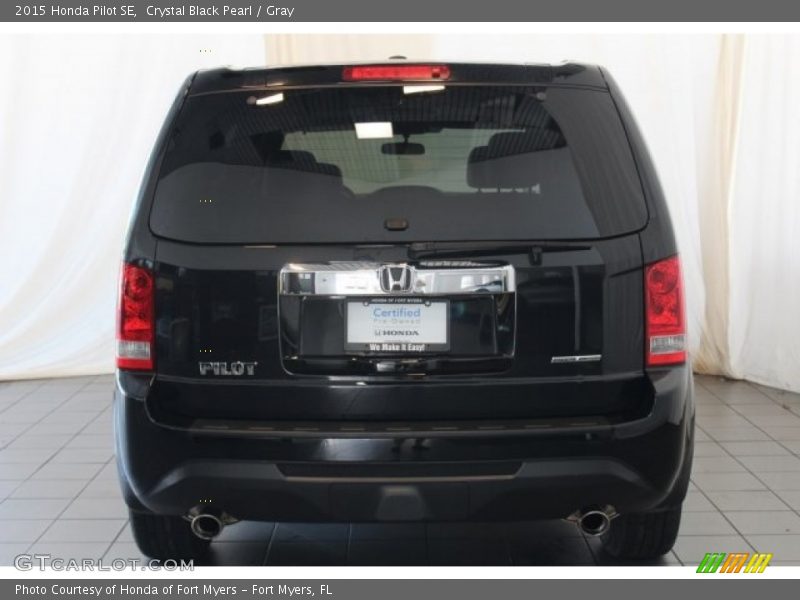 Crystal Black Pearl / Gray 2015 Honda Pilot SE