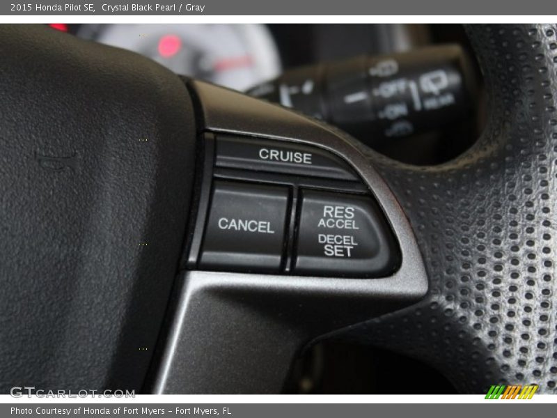 Crystal Black Pearl / Gray 2015 Honda Pilot SE