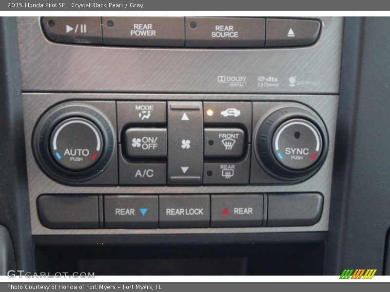 Crystal Black Pearl / Gray 2015 Honda Pilot SE