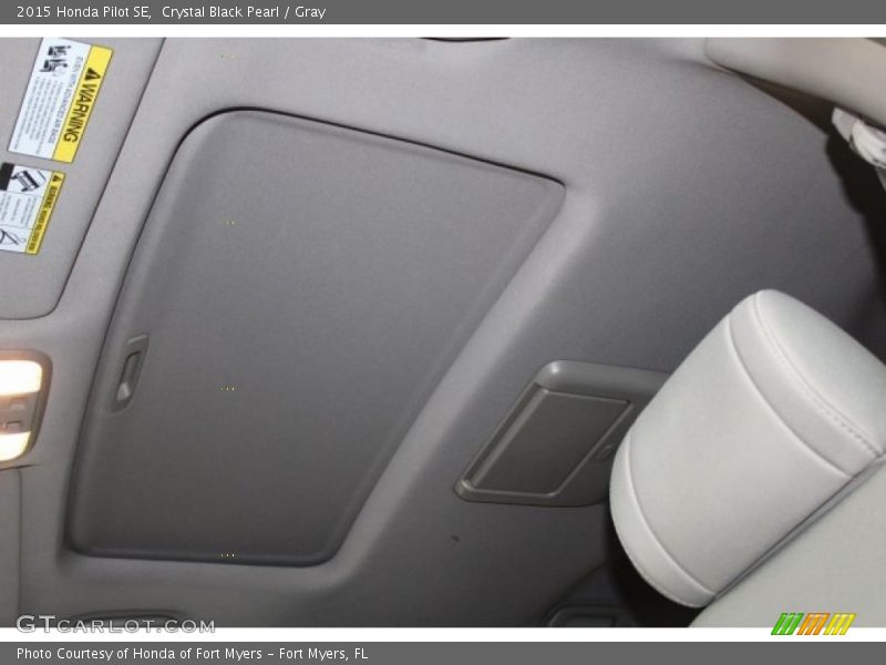 Crystal Black Pearl / Gray 2015 Honda Pilot SE