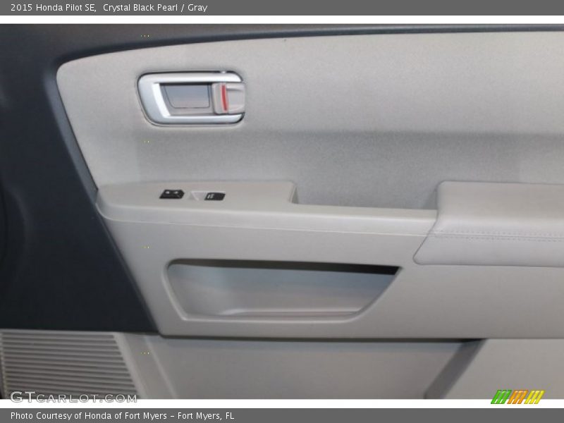 Crystal Black Pearl / Gray 2015 Honda Pilot SE