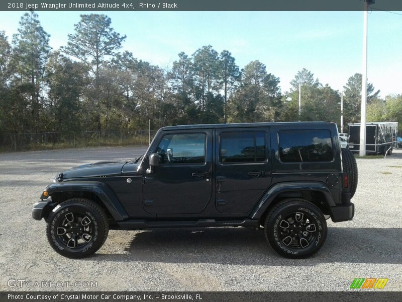 Rhino / Black 2018 Jeep Wrangler Unlimited Altitude 4x4