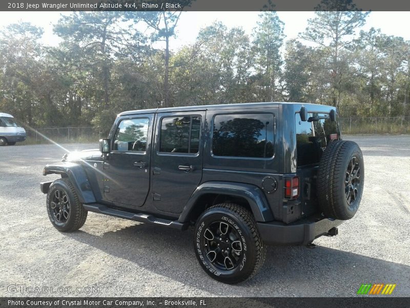 Rhino / Black 2018 Jeep Wrangler Unlimited Altitude 4x4