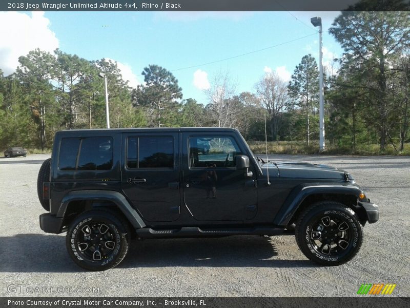 Rhino / Black 2018 Jeep Wrangler Unlimited Altitude 4x4