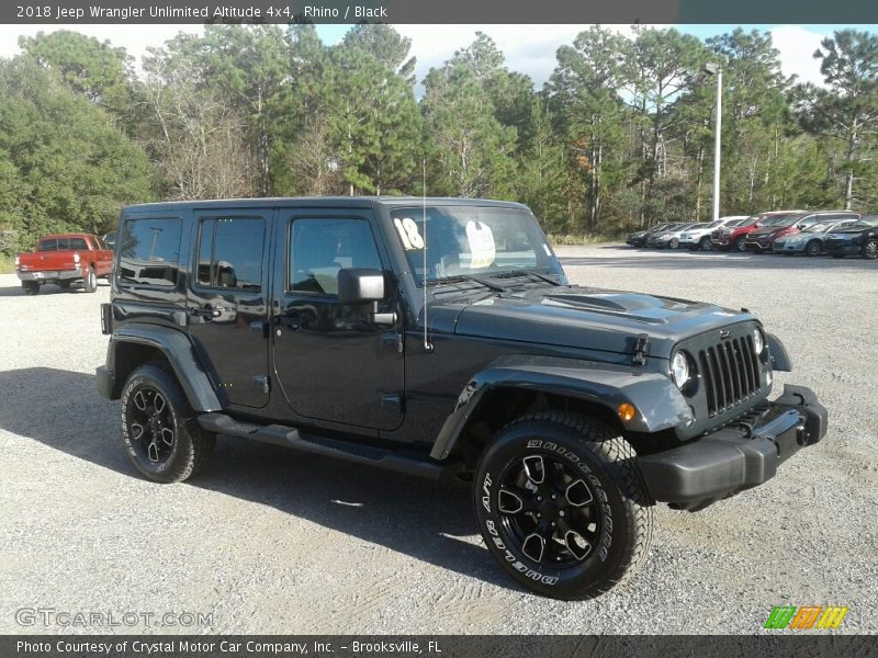Rhino / Black 2018 Jeep Wrangler Unlimited Altitude 4x4