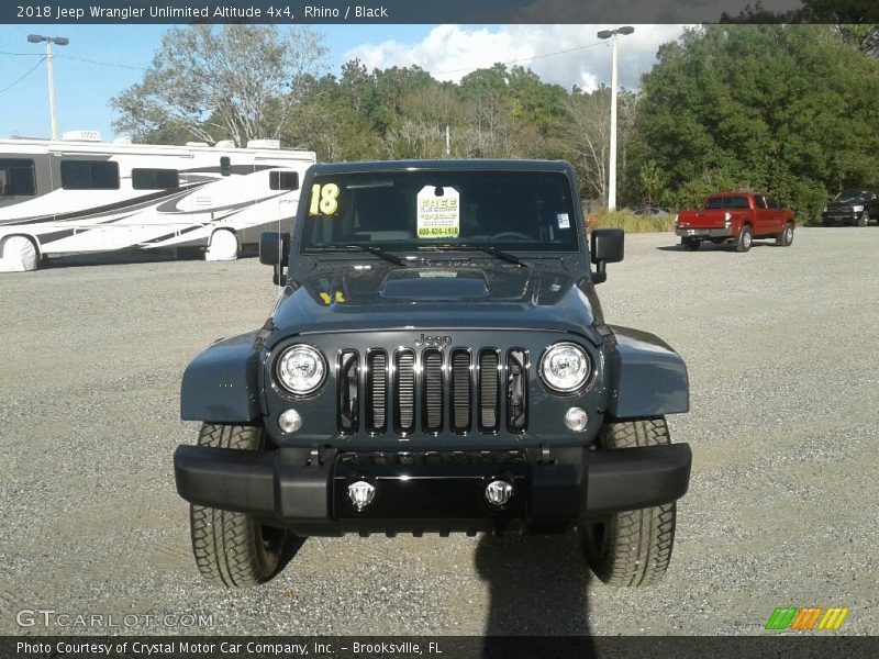 Rhino / Black 2018 Jeep Wrangler Unlimited Altitude 4x4