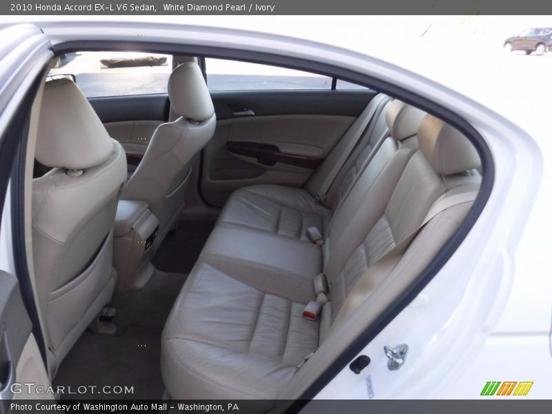 White Diamond Pearl / Ivory 2010 Honda Accord EX-L V6 Sedan