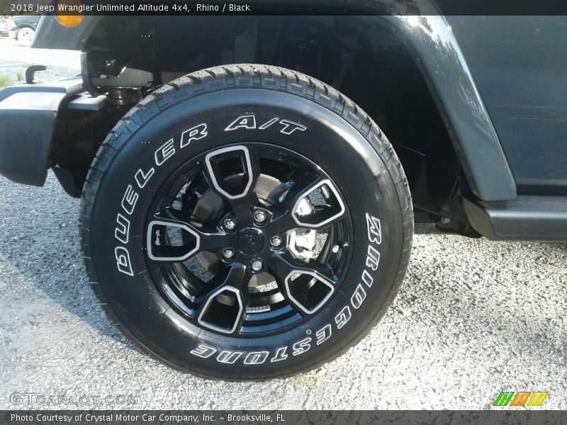 Rhino / Black 2018 Jeep Wrangler Unlimited Altitude 4x4