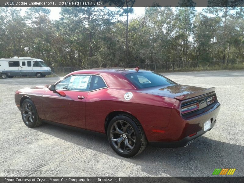Octane Red Pearl / Black 2018 Dodge Challenger SXT