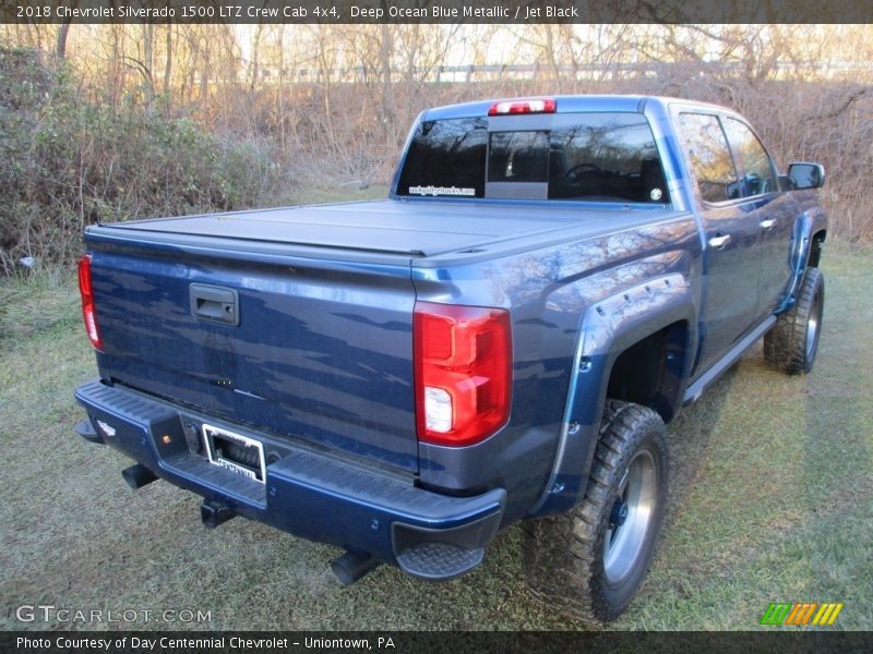 Deep Ocean Blue Metallic / Jet Black 2018 Chevrolet Silverado 1500 LTZ Crew Cab 4x4