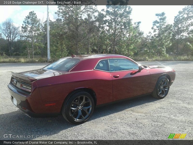 Octane Red Pearl / Black 2018 Dodge Challenger SXT