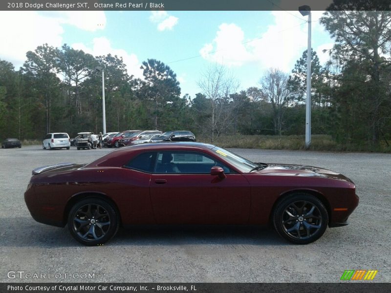 Octane Red Pearl / Black 2018 Dodge Challenger SXT