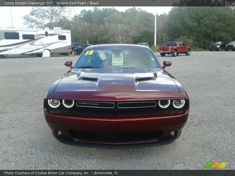 Octane Red Pearl / Black 2018 Dodge Challenger SXT
