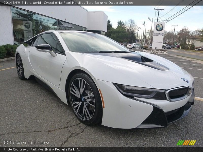 Crystal White Pearl Metallic / Tera Exclusive Dalbergia Brown 2014 BMW i8 Tera World