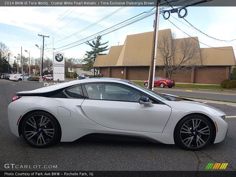 Crystal White Pearl Metallic / Tera Exclusive Dalbergia Brown 2014 BMW i8 Tera World