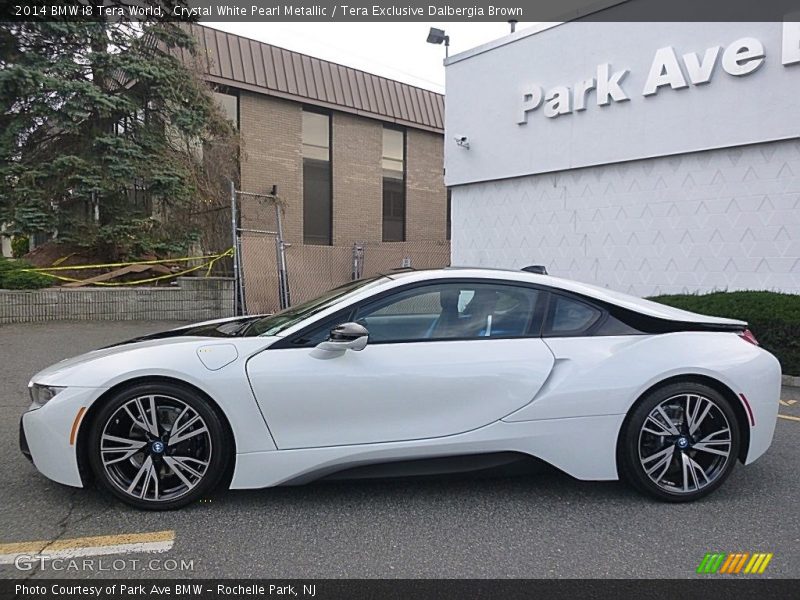 Crystal White Pearl Metallic / Tera Exclusive Dalbergia Brown 2014 BMW i8 Tera World