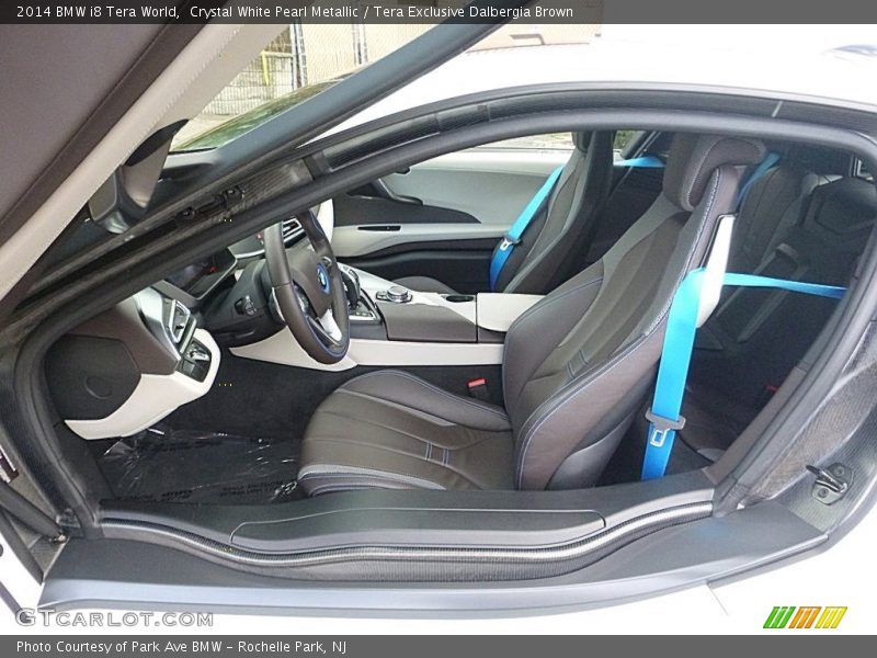 Crystal White Pearl Metallic / Tera Exclusive Dalbergia Brown 2014 BMW i8 Tera World