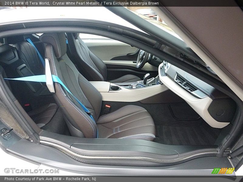 Crystal White Pearl Metallic / Tera Exclusive Dalbergia Brown 2014 BMW i8 Tera World