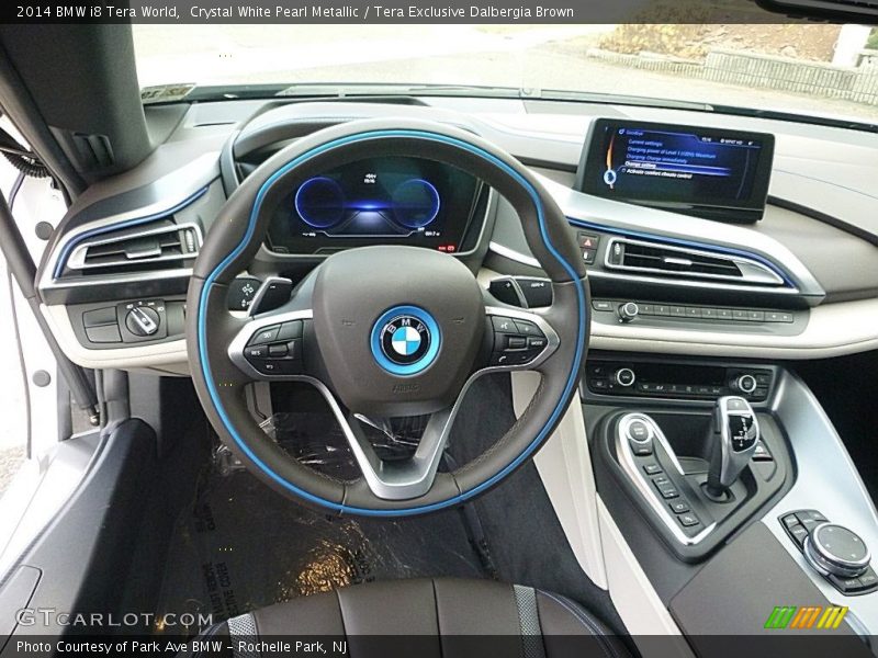 Crystal White Pearl Metallic / Tera Exclusive Dalbergia Brown 2014 BMW i8 Tera World