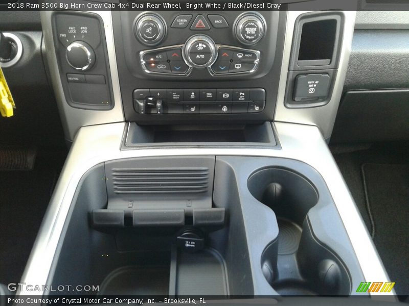 Bright White / Black/Diesel Gray 2018 Ram 3500 Big Horn Crew Cab 4x4 Dual Rear Wheel