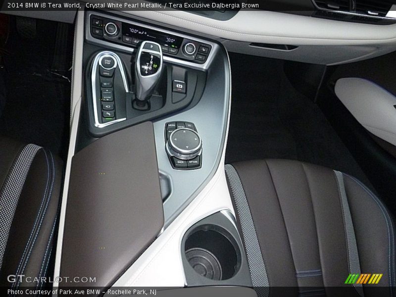 Crystal White Pearl Metallic / Tera Exclusive Dalbergia Brown 2014 BMW i8 Tera World