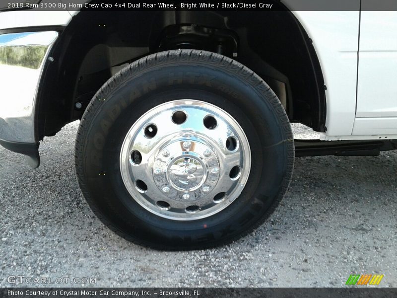 Bright White / Black/Diesel Gray 2018 Ram 3500 Big Horn Crew Cab 4x4 Dual Rear Wheel