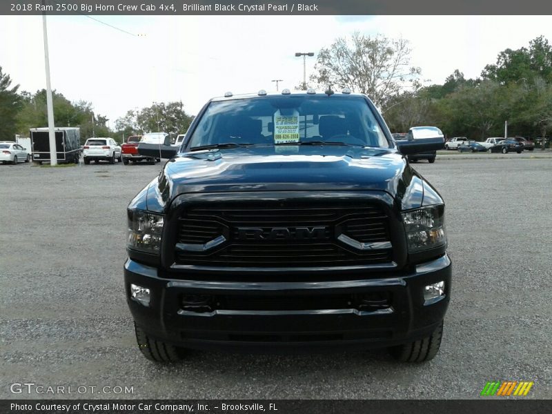 Brilliant Black Crystal Pearl / Black 2018 Ram 2500 Big Horn Crew Cab 4x4