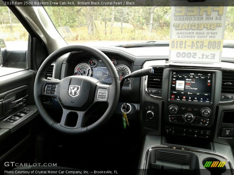 Dashboard of 2018 2500 Big Horn Crew Cab 4x4
