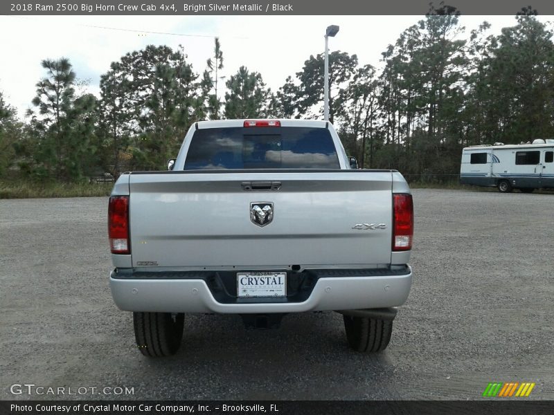 Bright Silver Metallic / Black 2018 Ram 2500 Big Horn Crew Cab 4x4