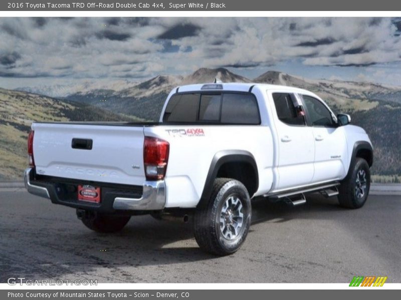 Super White / Black 2016 Toyota Tacoma TRD Off-Road Double Cab 4x4