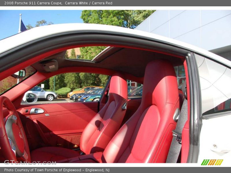 Carrara White / Carrera Red 2008 Porsche 911 Carrera Coupe