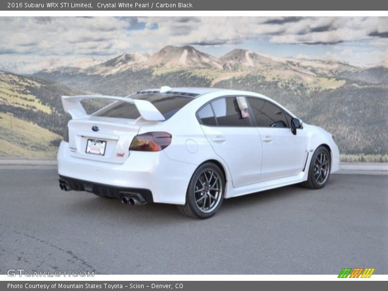 Crystal White Pearl / Carbon Black 2016 Subaru WRX STI Limited