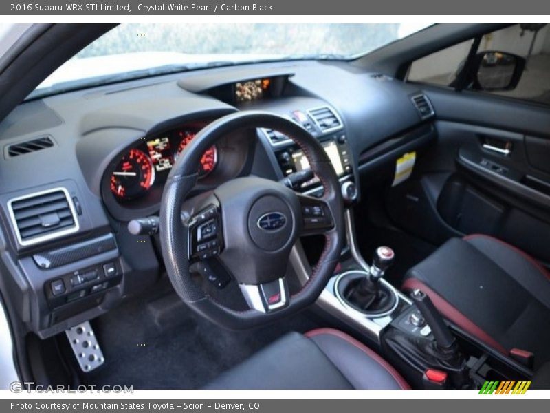 Dashboard of 2016 WRX STI Limited