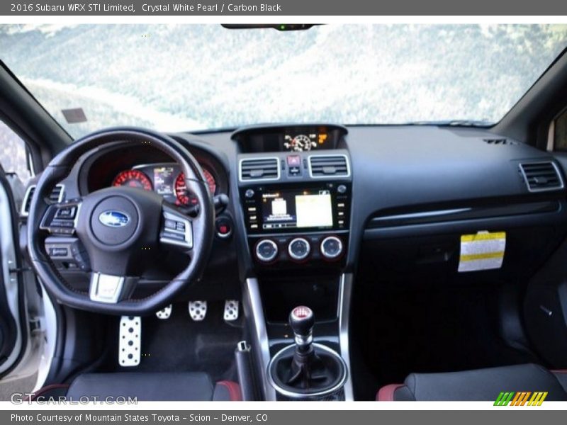 Dashboard of 2016 WRX STI Limited