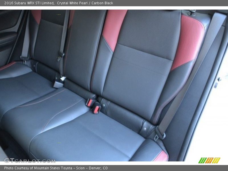 Crystal White Pearl / Carbon Black 2016 Subaru WRX STI Limited