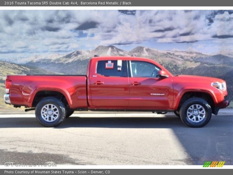 Barcelona Red Metallic / Black 2016 Toyota Tacoma SR5 Double Cab 4x4