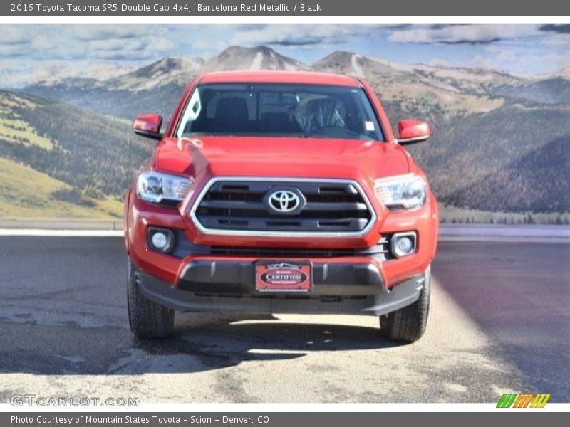 Barcelona Red Metallic / Black 2016 Toyota Tacoma SR5 Double Cab 4x4