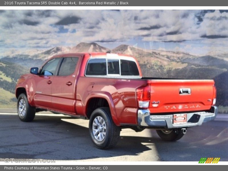 Barcelona Red Metallic / Black 2016 Toyota Tacoma SR5 Double Cab 4x4