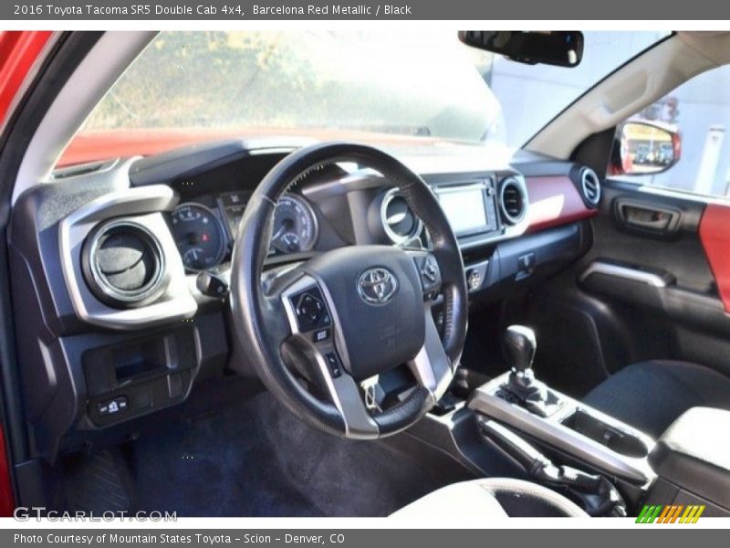 Barcelona Red Metallic / Black 2016 Toyota Tacoma SR5 Double Cab 4x4