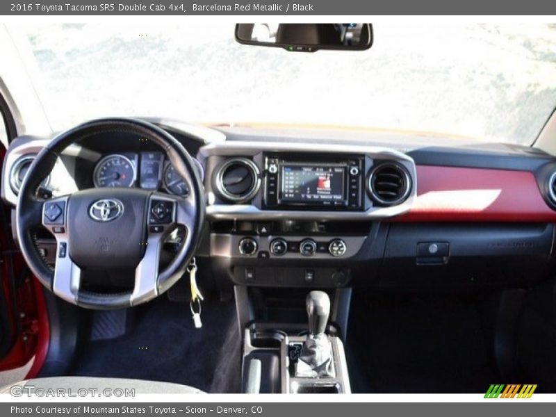 Barcelona Red Metallic / Black 2016 Toyota Tacoma SR5 Double Cab 4x4