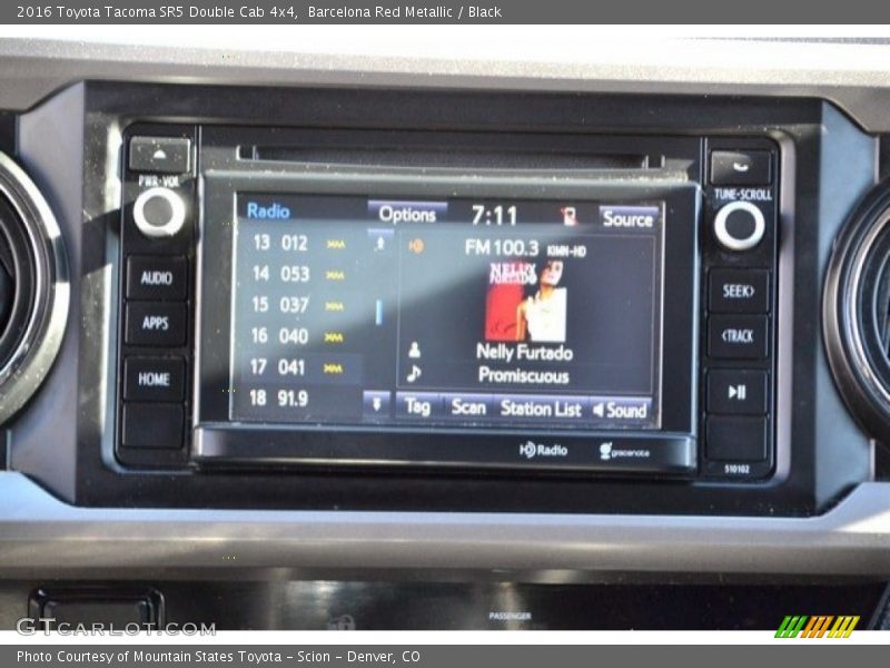 Barcelona Red Metallic / Black 2016 Toyota Tacoma SR5 Double Cab 4x4